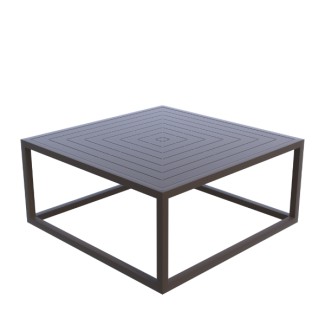 Grove 42 inch square senior hospitality dining lounge aluminum cocktail coffee table